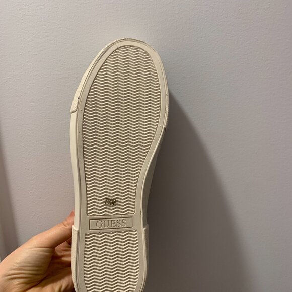 Melya Logo Low-Top Sneakers, Light Brown, Size 7.5 - Picture 3 of 4